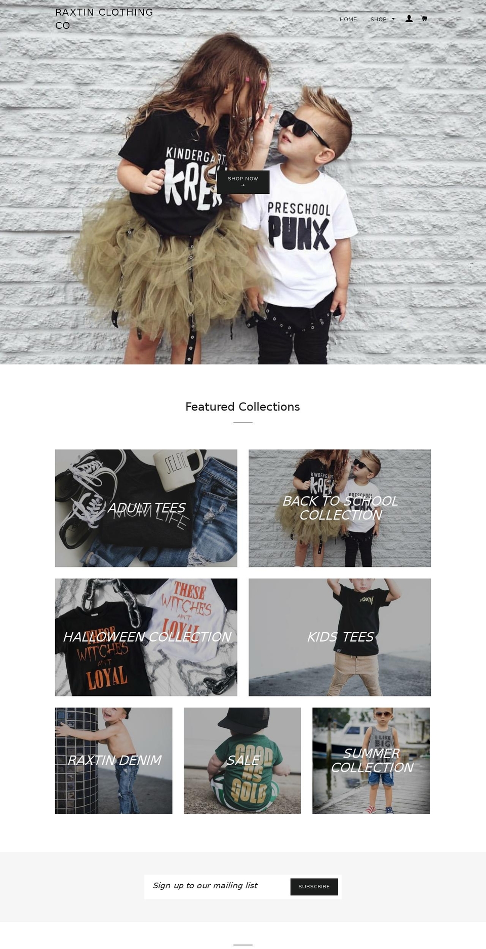 raxtin.com — Shopify storefront screenshot