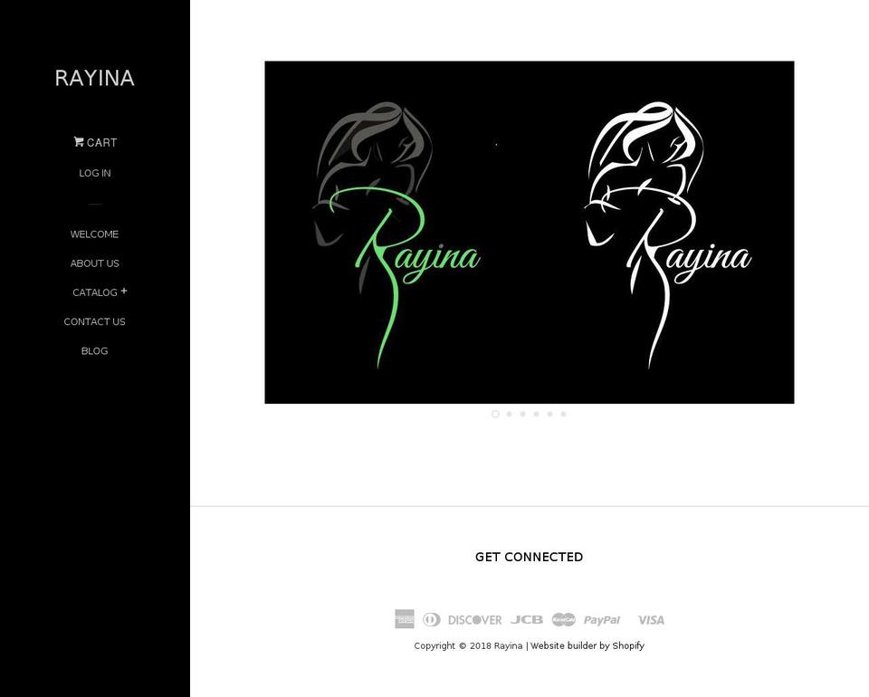 rayina.com — Shopify storefront screenshot