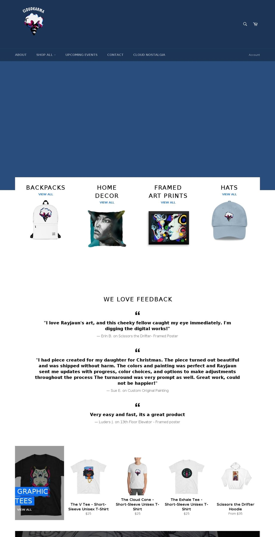 rayjaunp.com — Shopify storefront screenshot