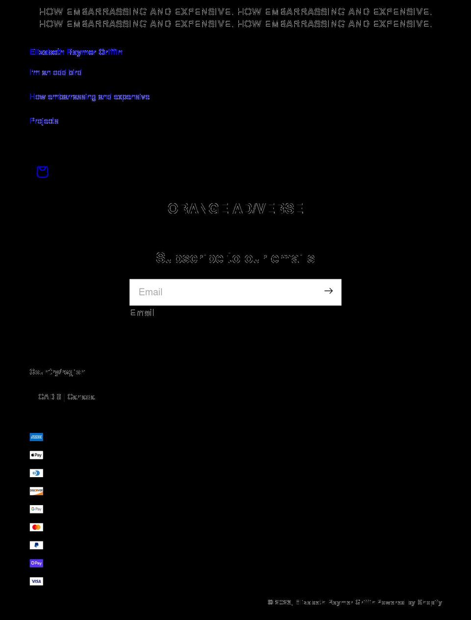 raymergriffin.com shopify website screenshot
