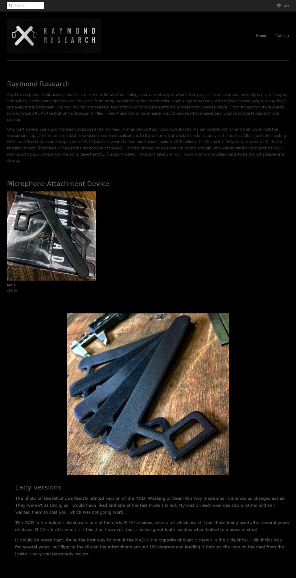 raymondresearch.net shopify website screenshot