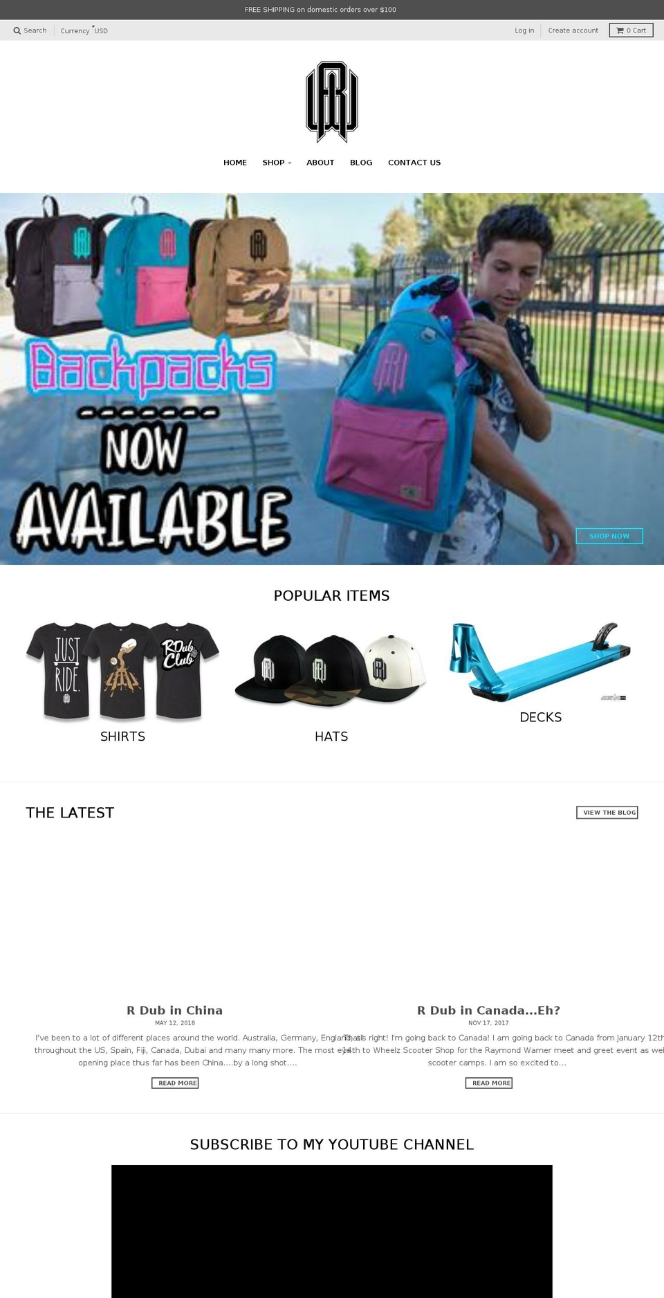 raymondwarner.org shopify website screenshot