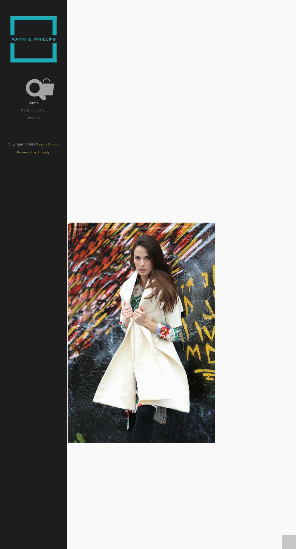 rayniephelps.com — Shopify storefront screenshot