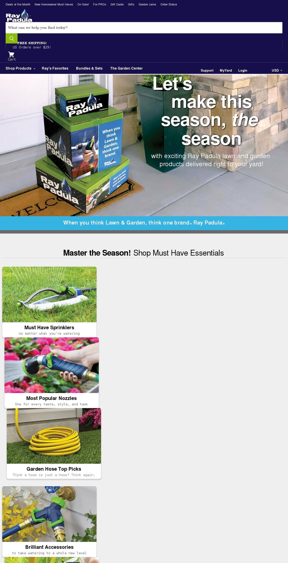 raypadula.com shopify website screenshot