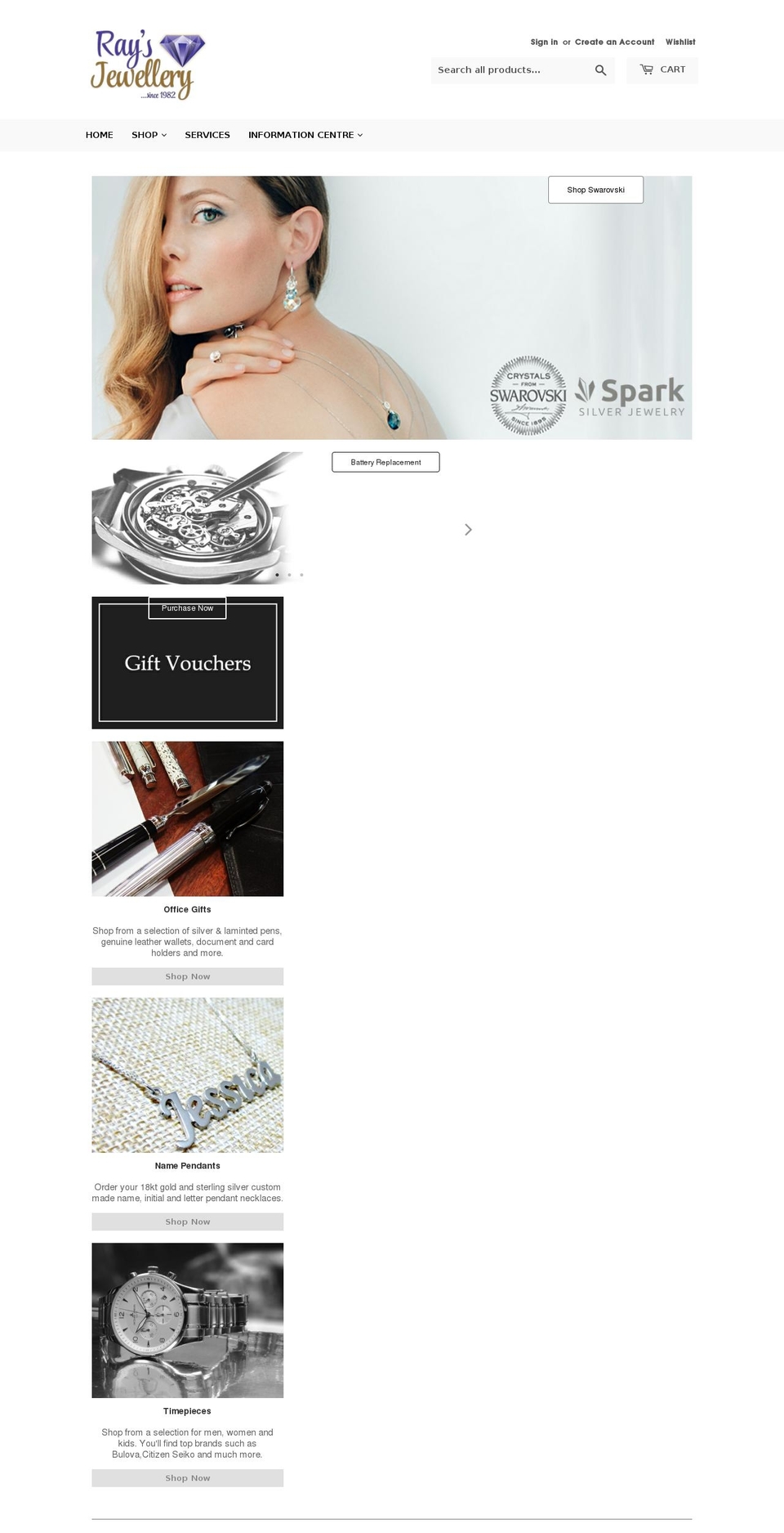 raysjewellerymalta.com — Shopify storefront screenshot