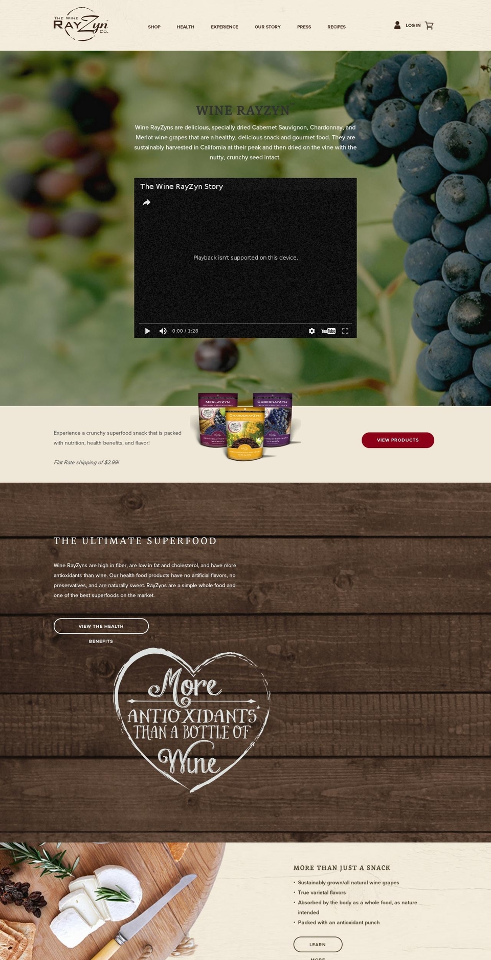rayzin.net shopify website screenshot