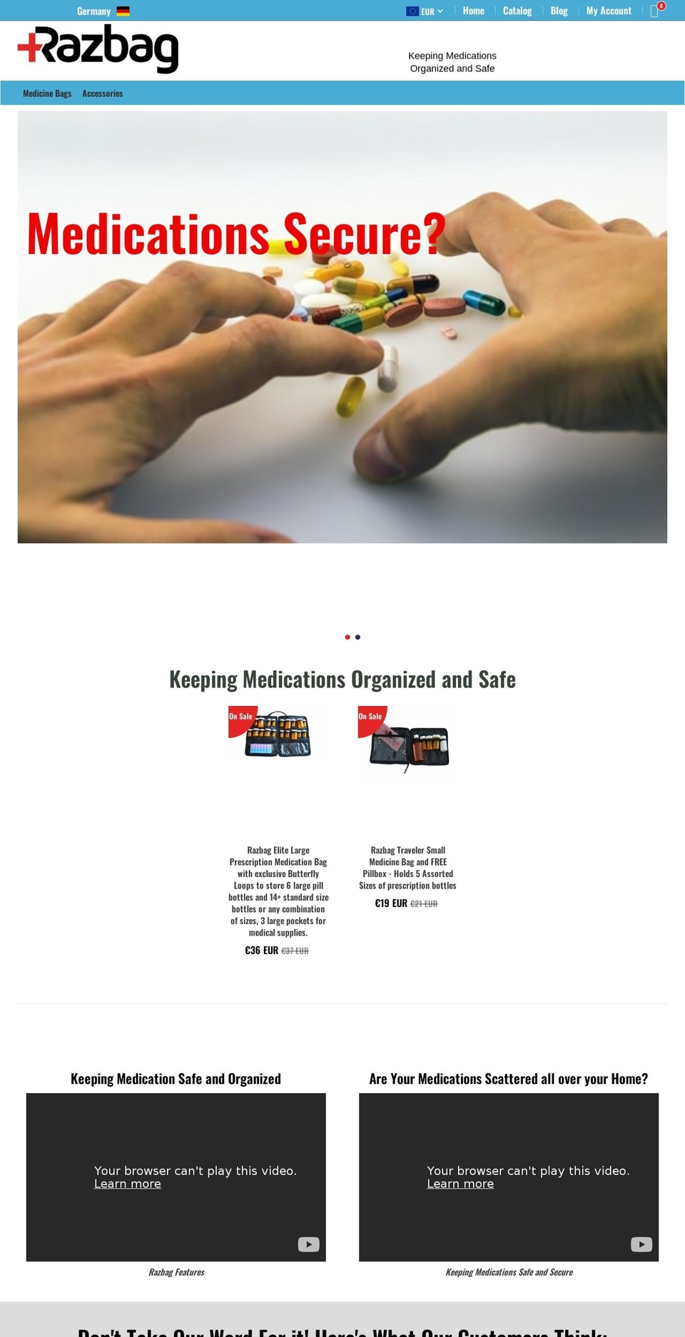 razbag.com shopify website screenshot