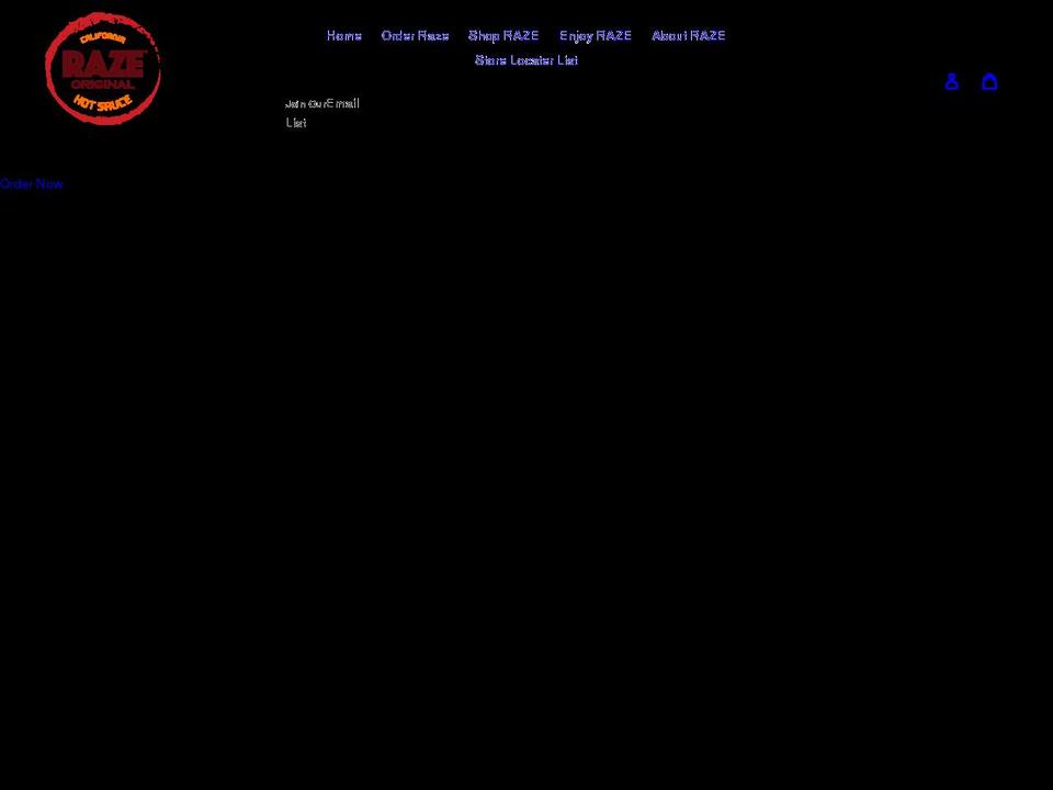 razehotsauce.com shopify website screenshot