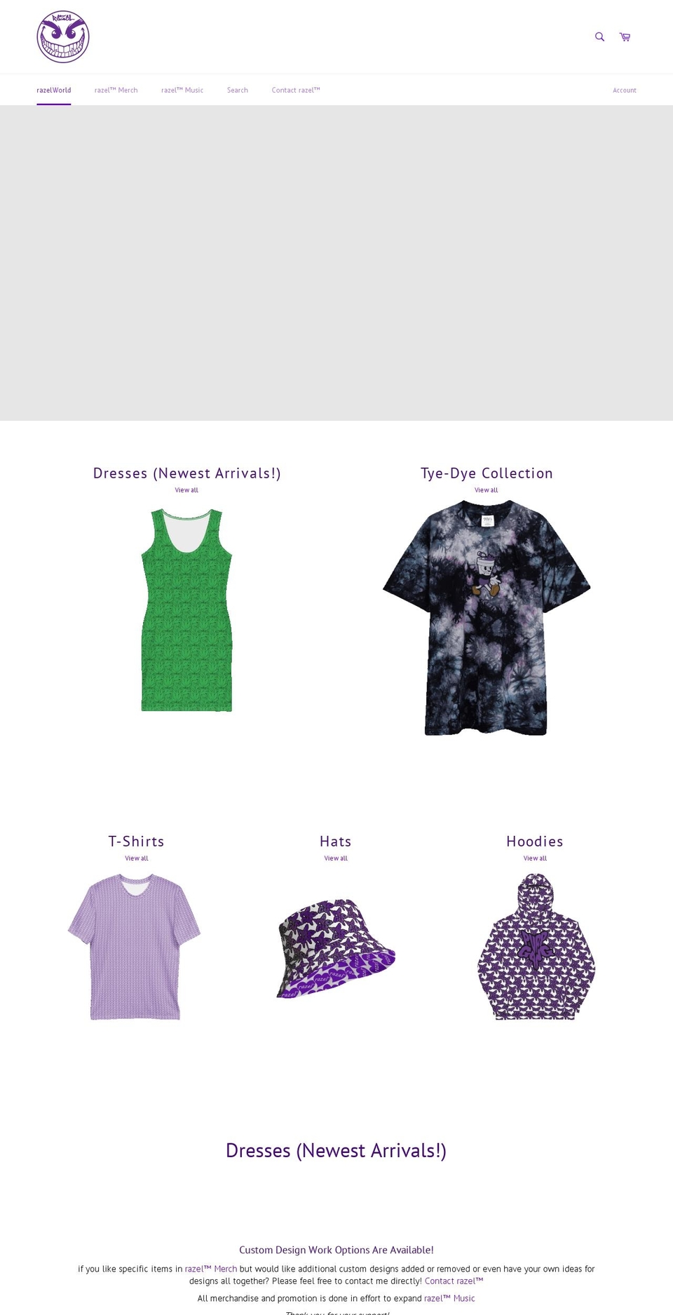 razelworld.com — Shopify storefront screenshot