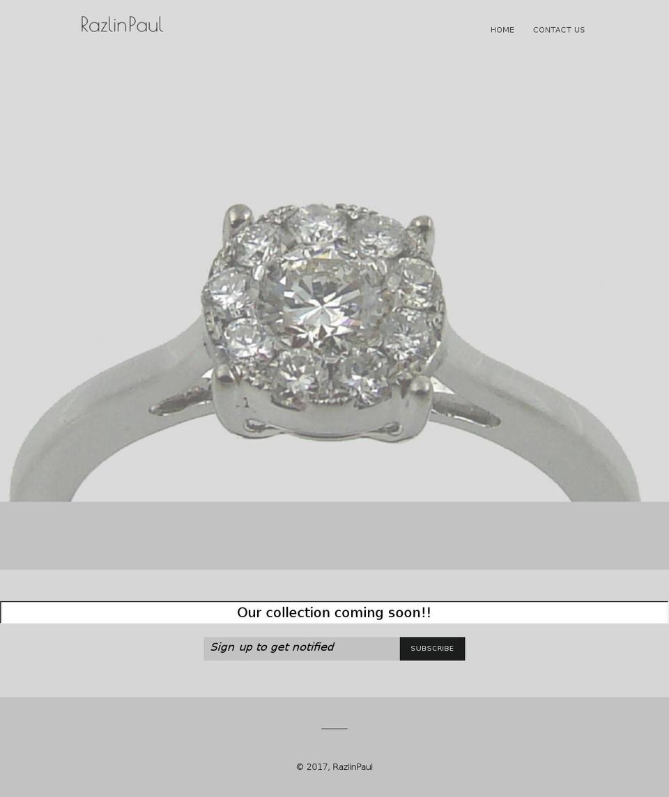 razlinpaul.com shopify website screenshot