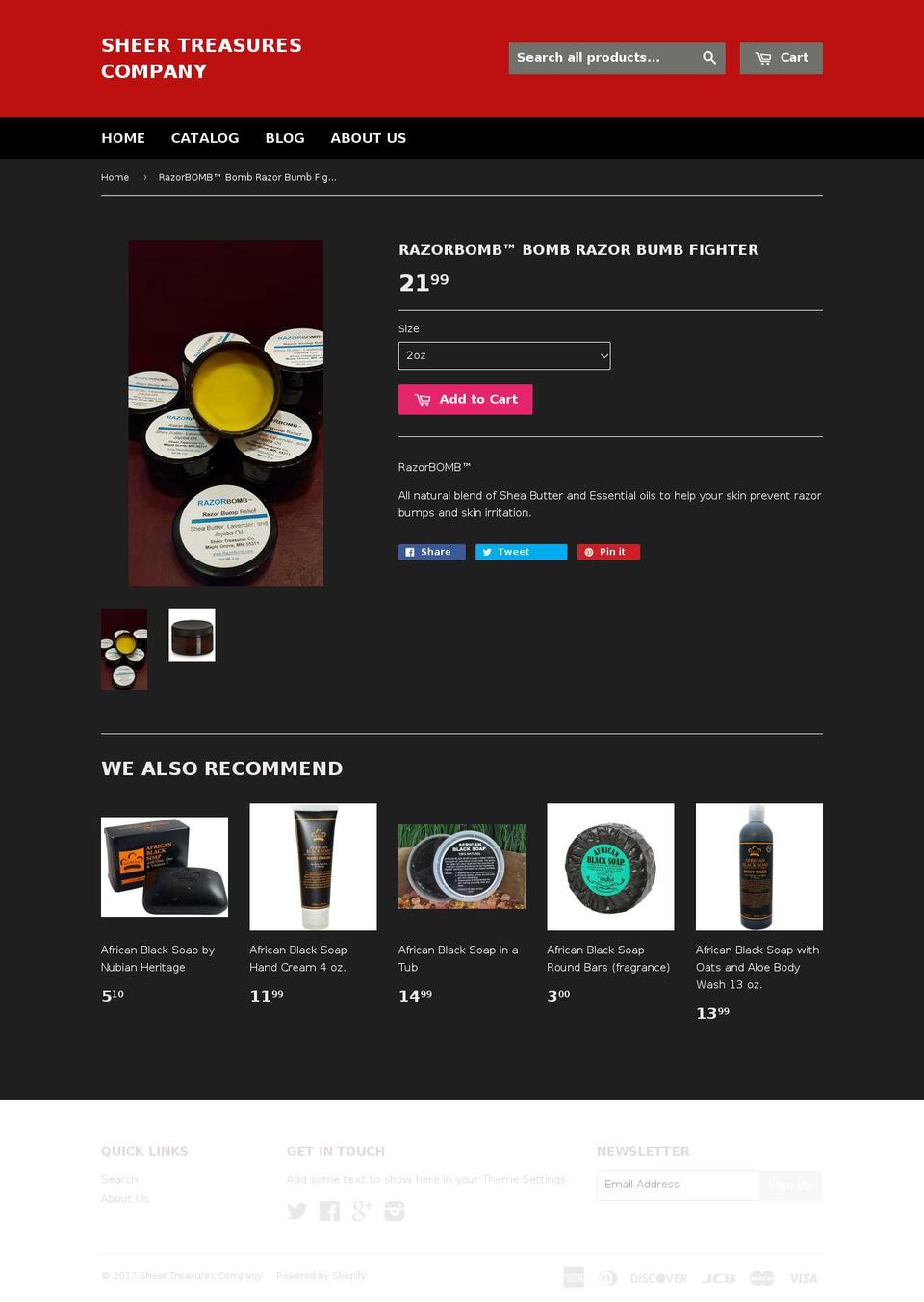 razorbomb.com shopify website screenshot