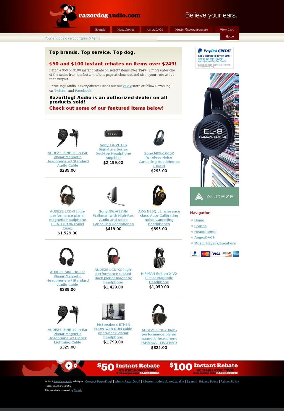razordogdeals.com shopify website screenshot