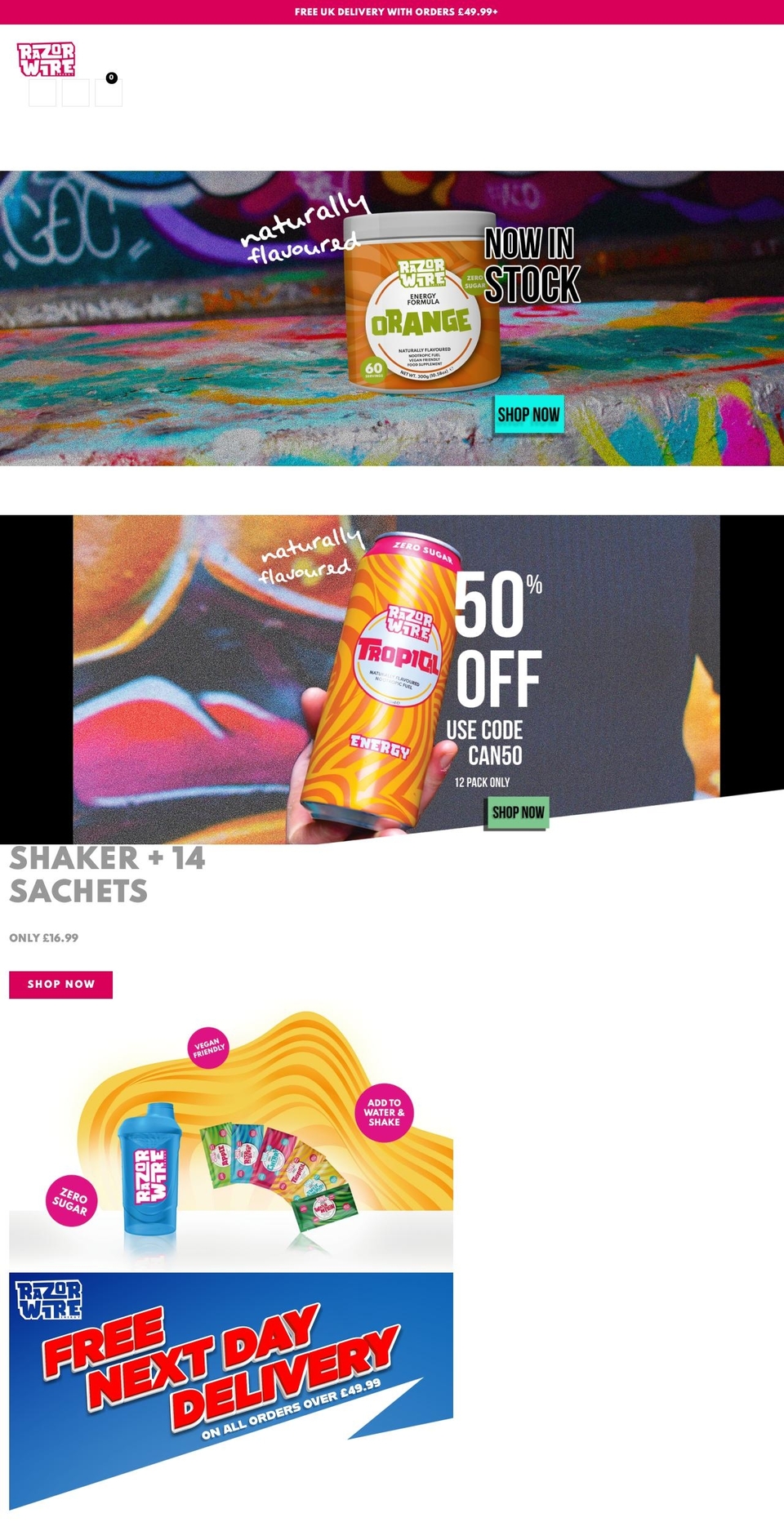 razorwireenergy.com shopify website screenshot
