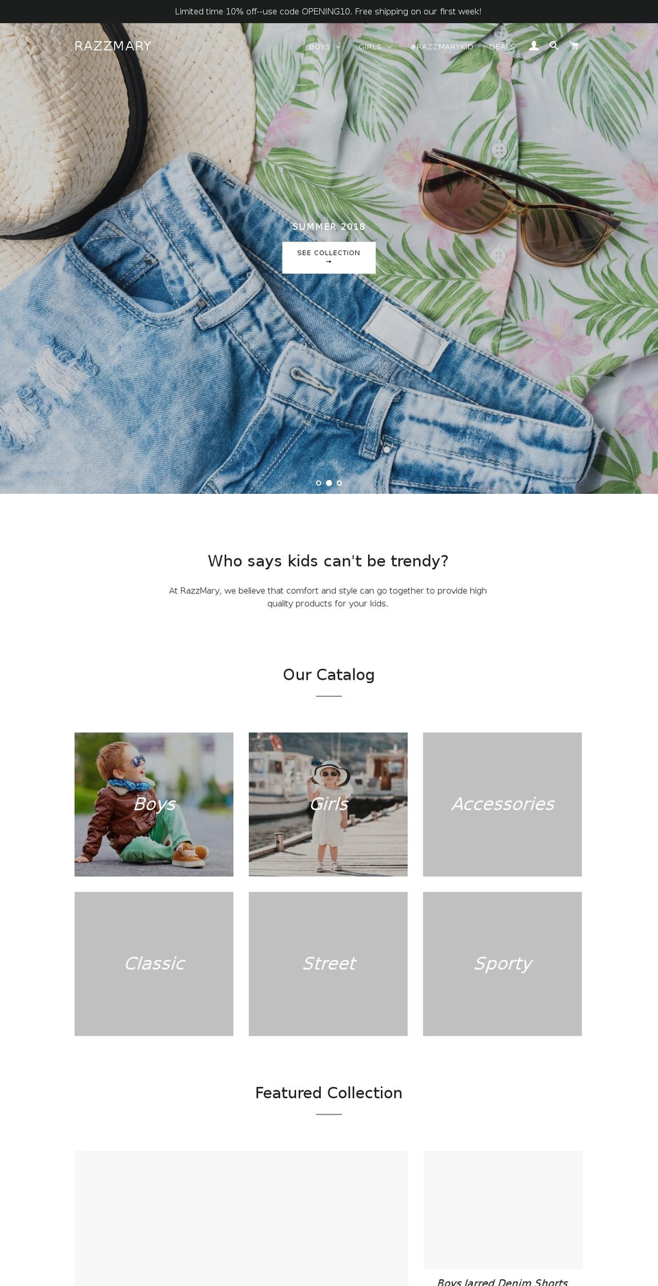 razzmary.com — Shopify storefront screenshot
