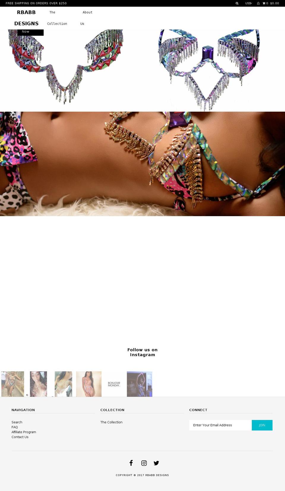 rbabbdesigns.com shopify website screenshot