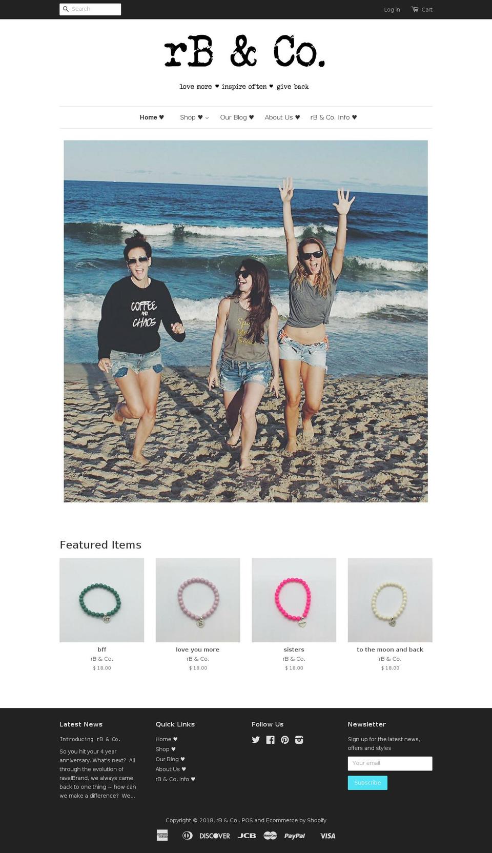 rbandcompany.com — Shopify storefront screenshot