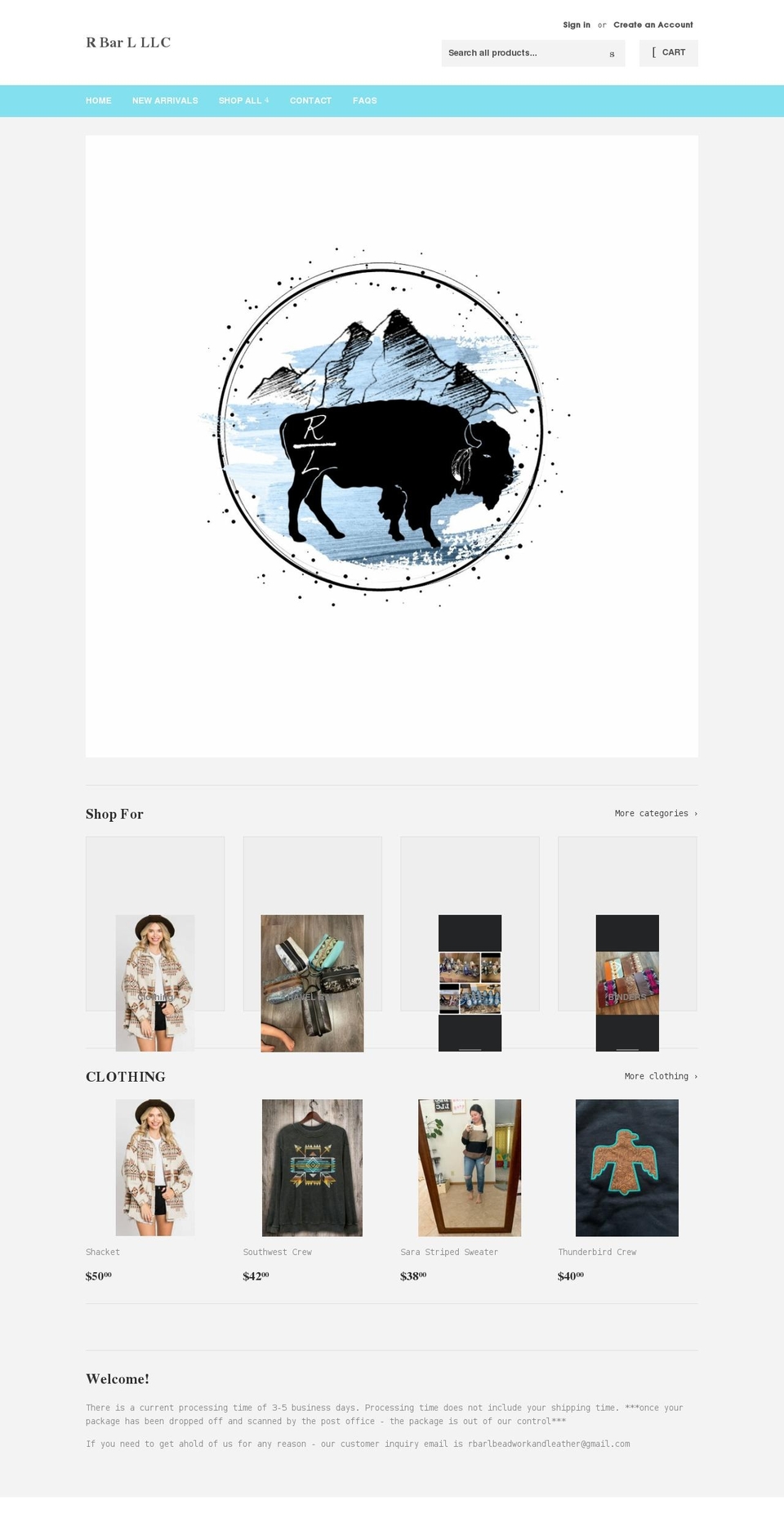 rbarl.com shopify website screenshot