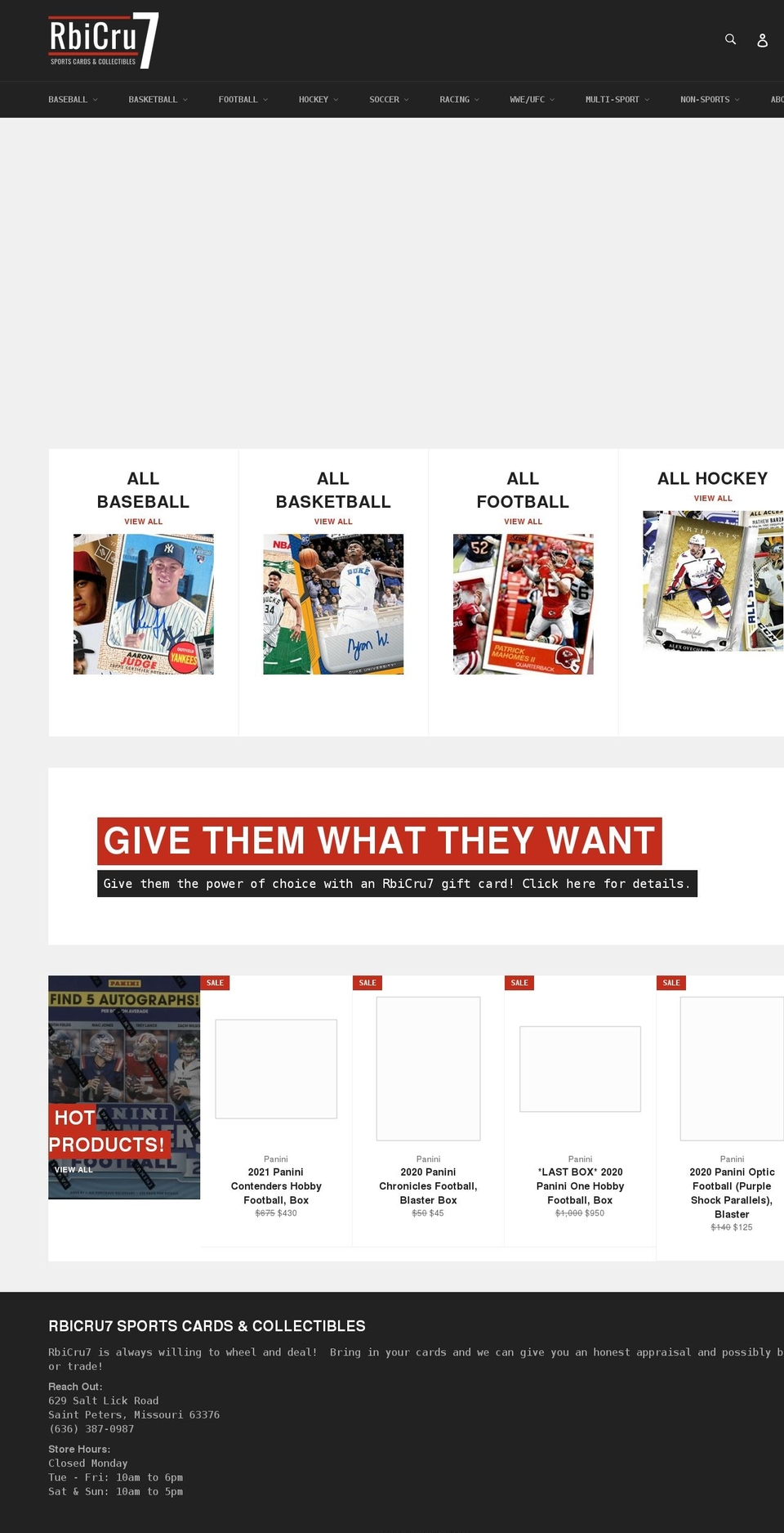 rbicru7.com shopify website screenshot