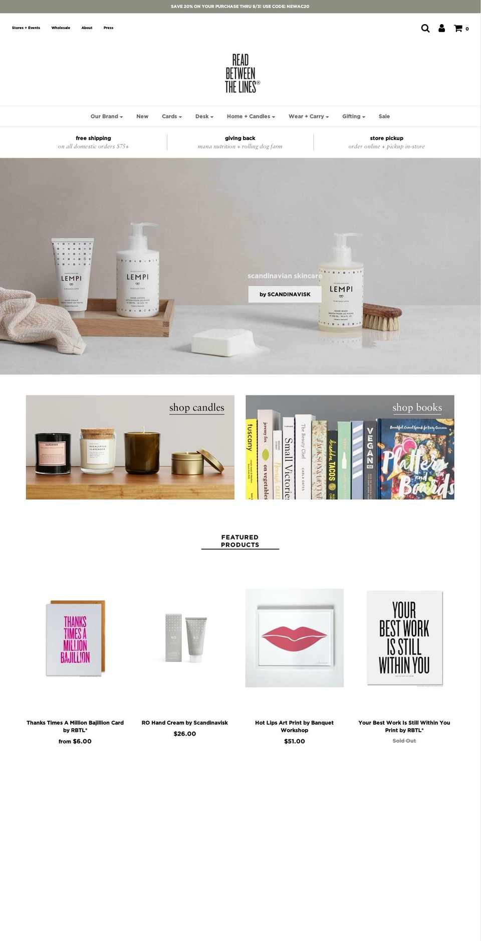 rbtlpaper.com — Shopify storefront screenshot