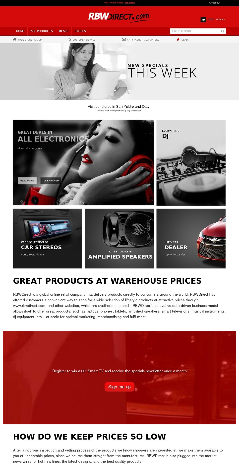 rbwdirect.com — Shopify storefront screenshot