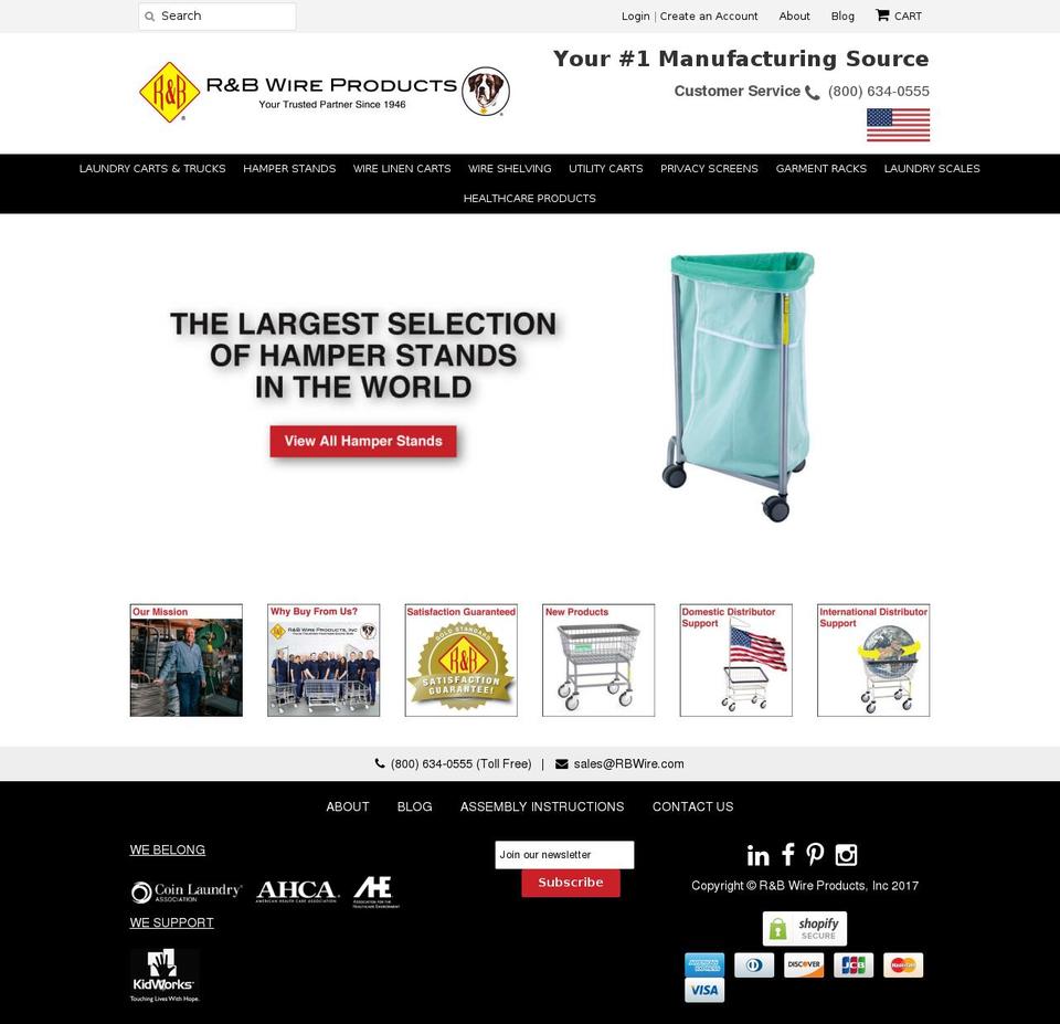 rbwire.com shopify website screenshot