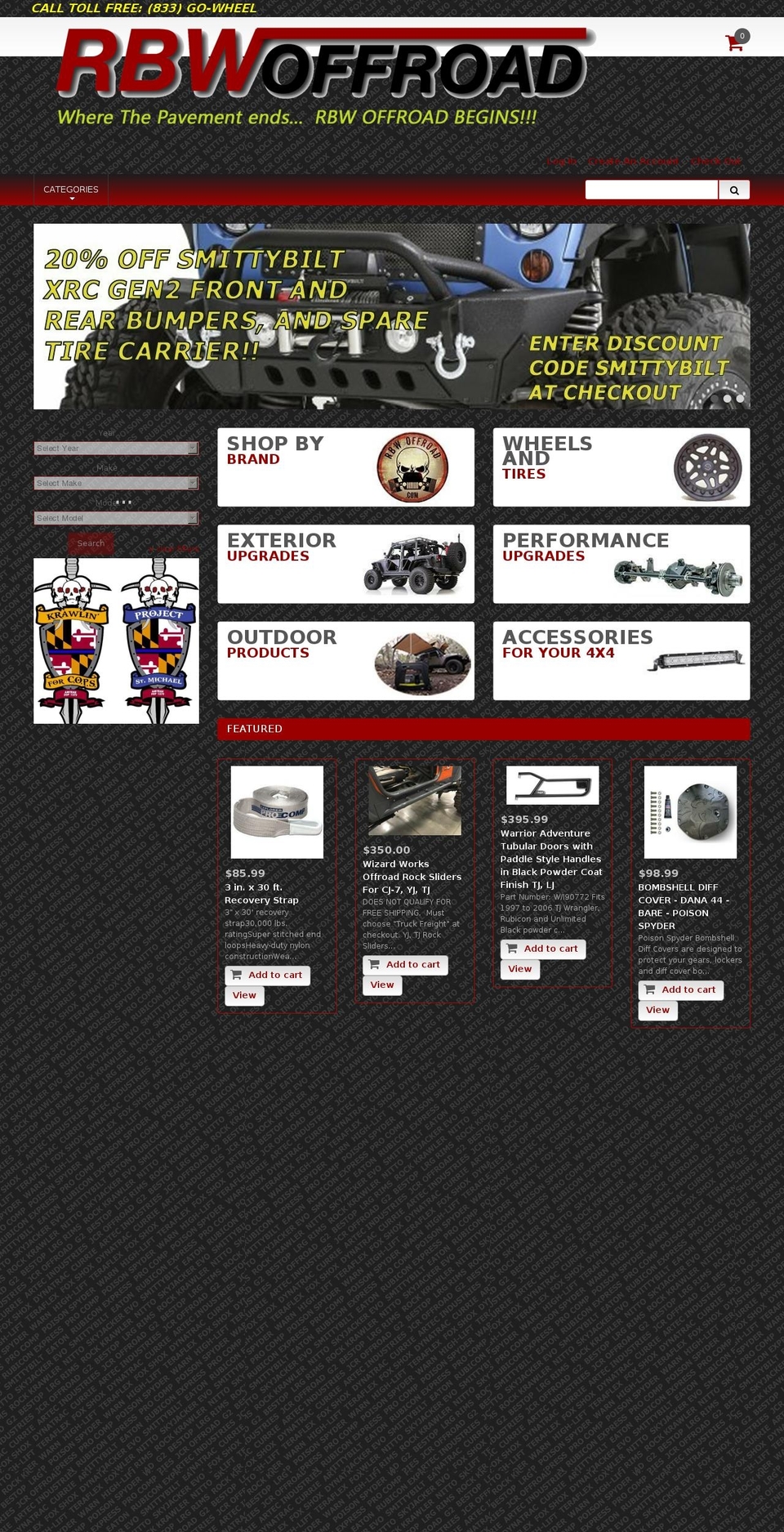 theme079 Shopify theme site example rbwoffroad.com