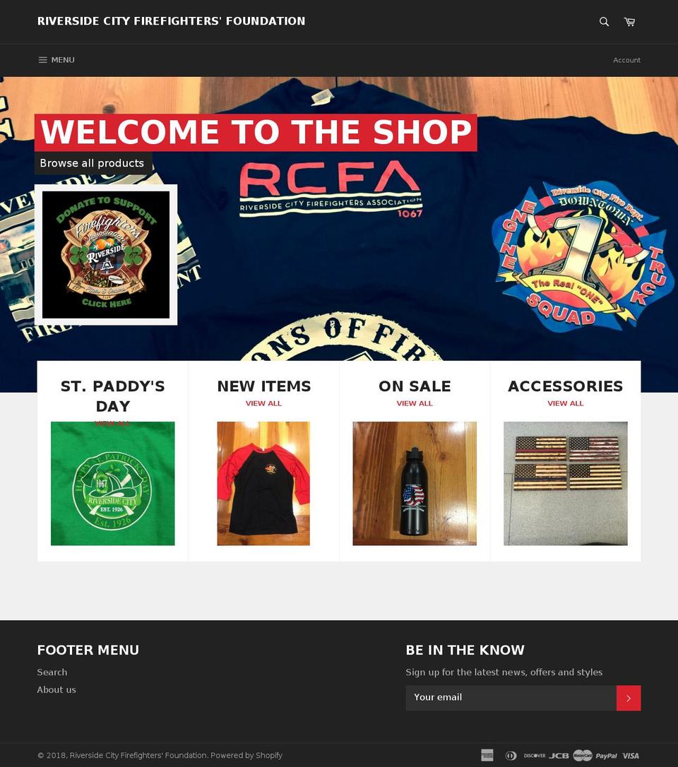 rcffshop.com — Shopify storefront screenshot