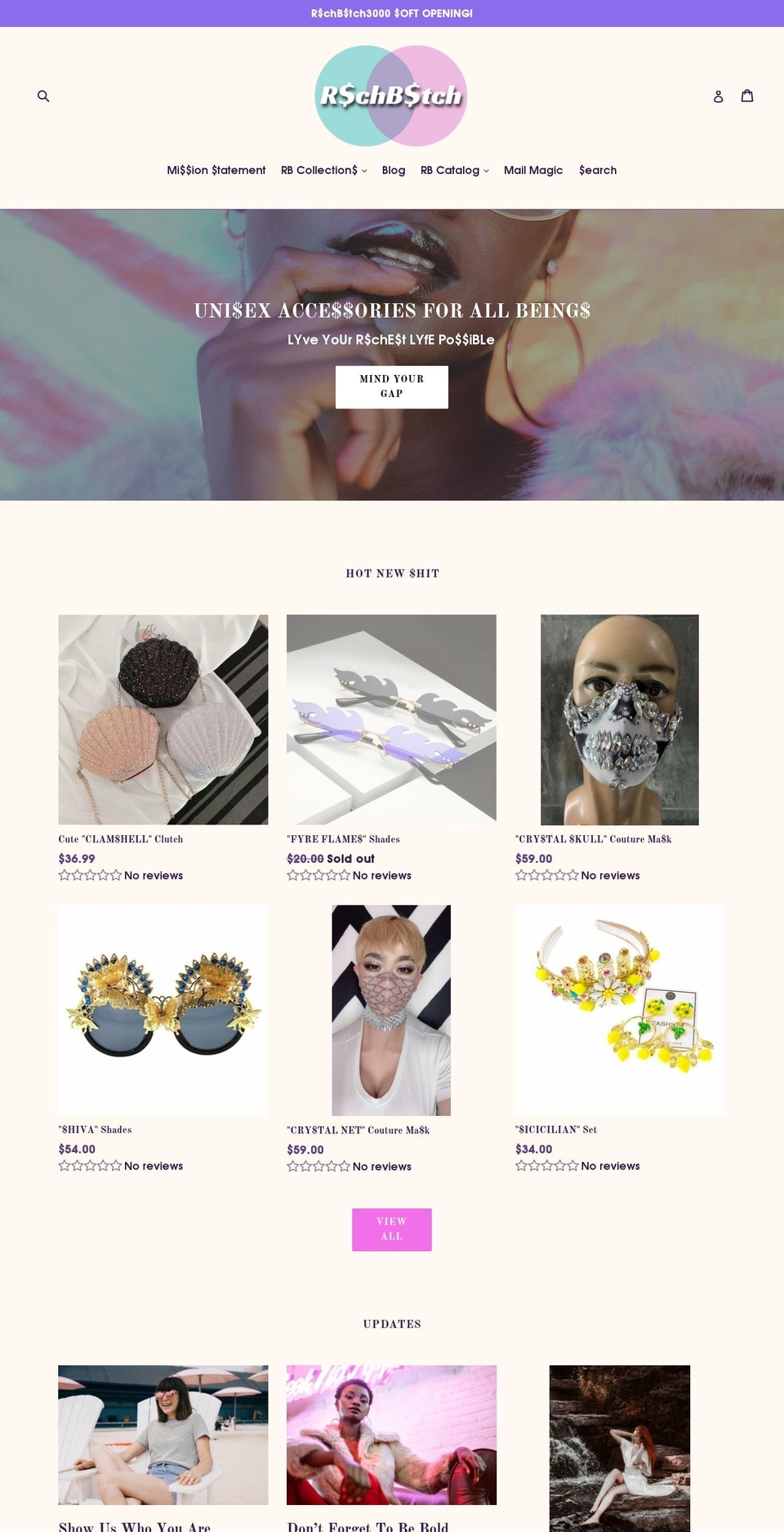 rchbtch3000.com — Shopify storefront screenshot