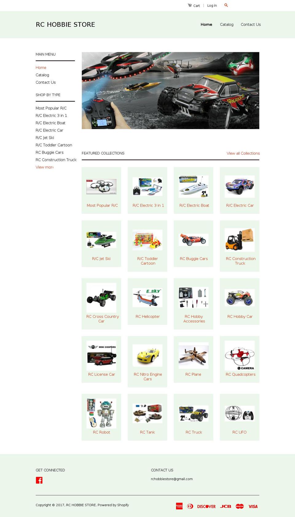 rchobbiestore.com shopify website screenshot
