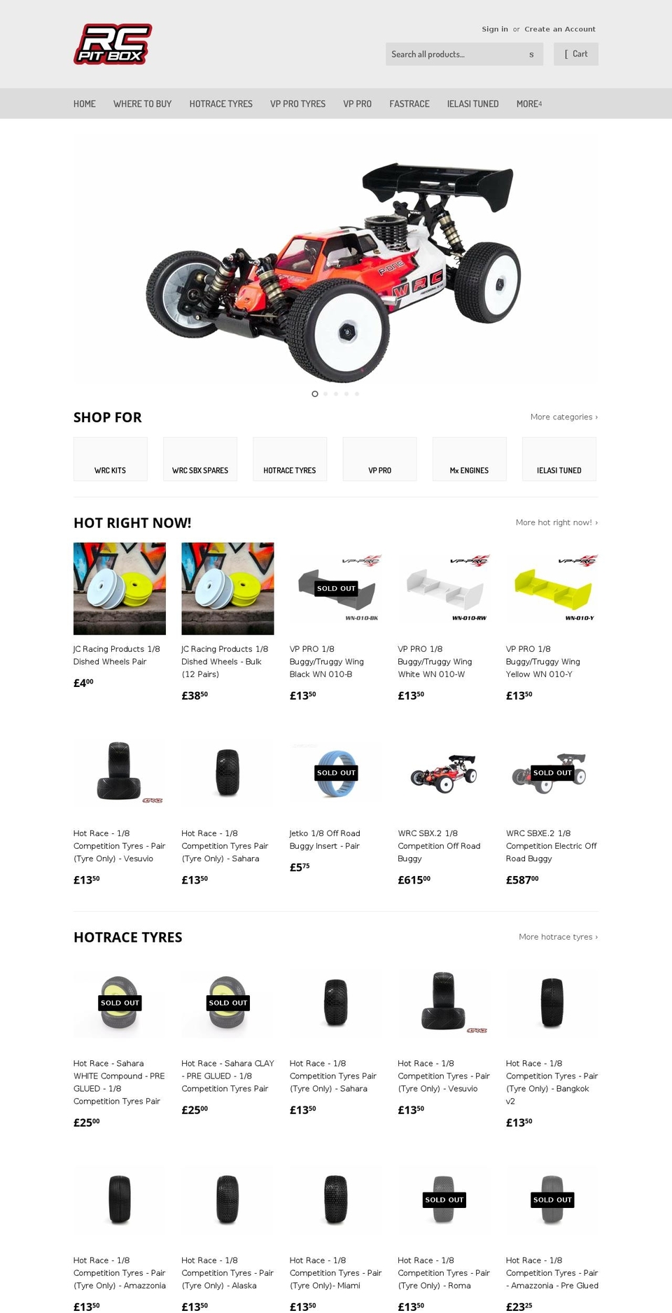 rcpitbox.myshopify.com shopify website screenshot