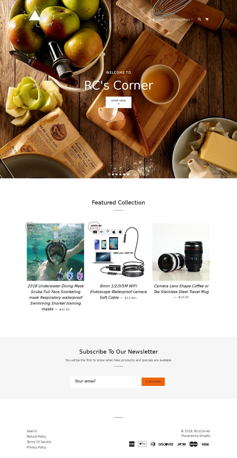 rcscorner.com — Shopify storefront screenshot