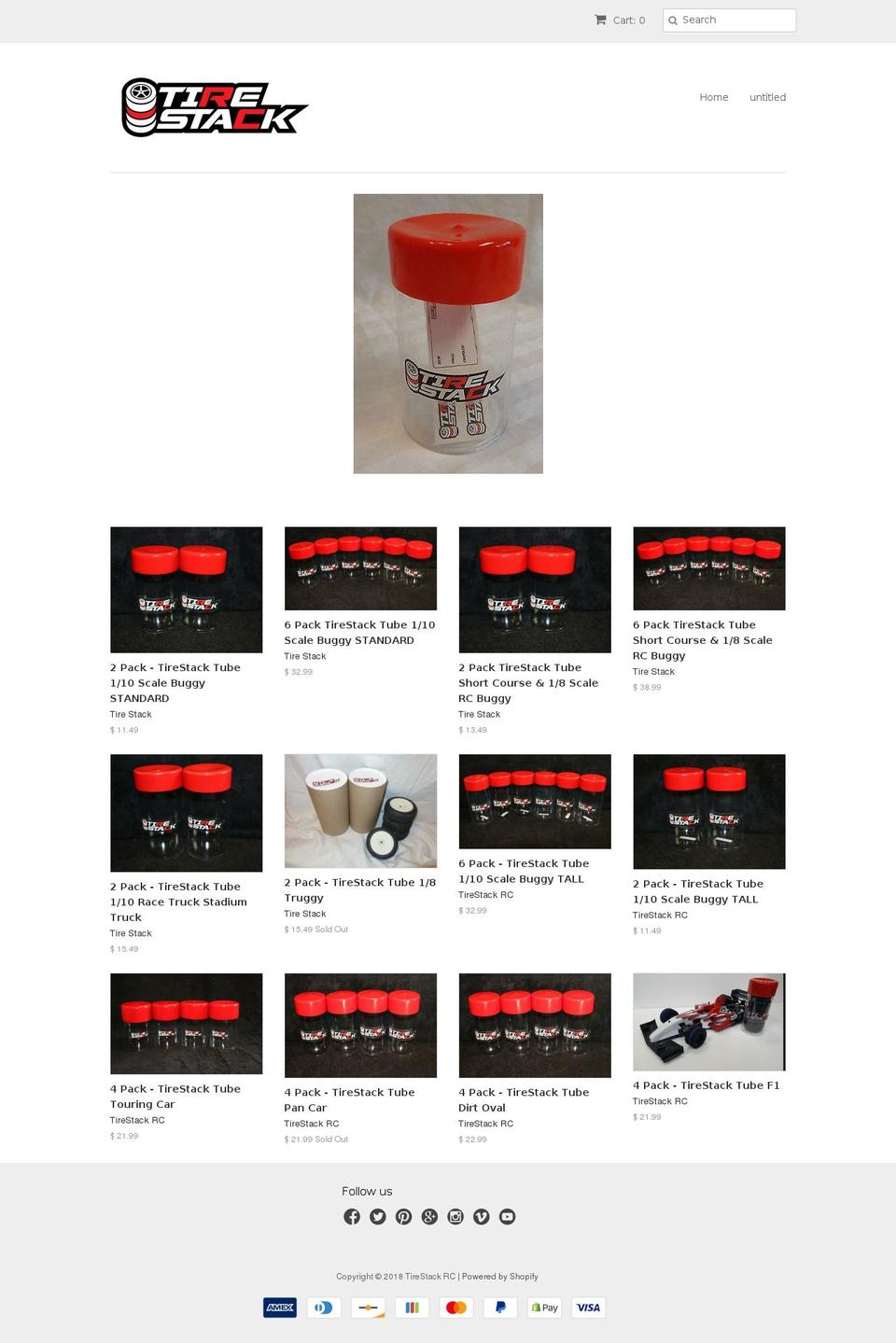 rctirestack.com shopify website screenshot
