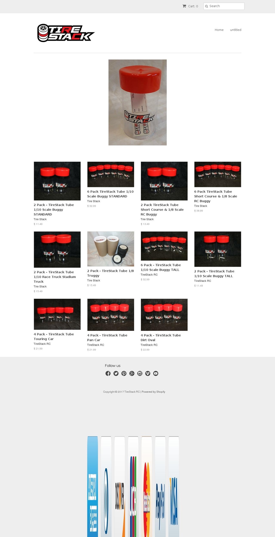 rctiretube.com shopify website screenshot