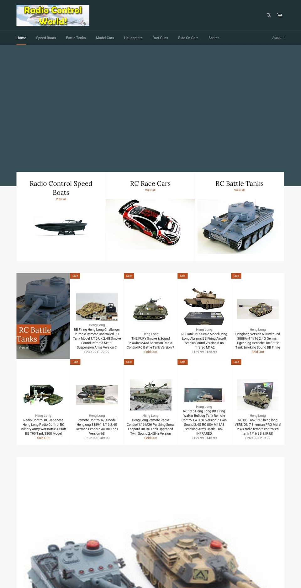 rcworlduk.co.uk shopify website screenshot