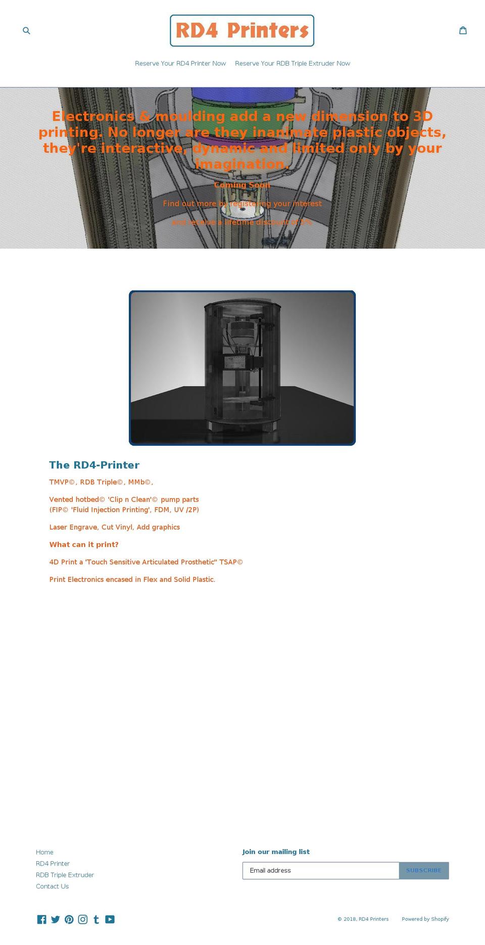 rd4printer.com — Shopify storefront screenshot