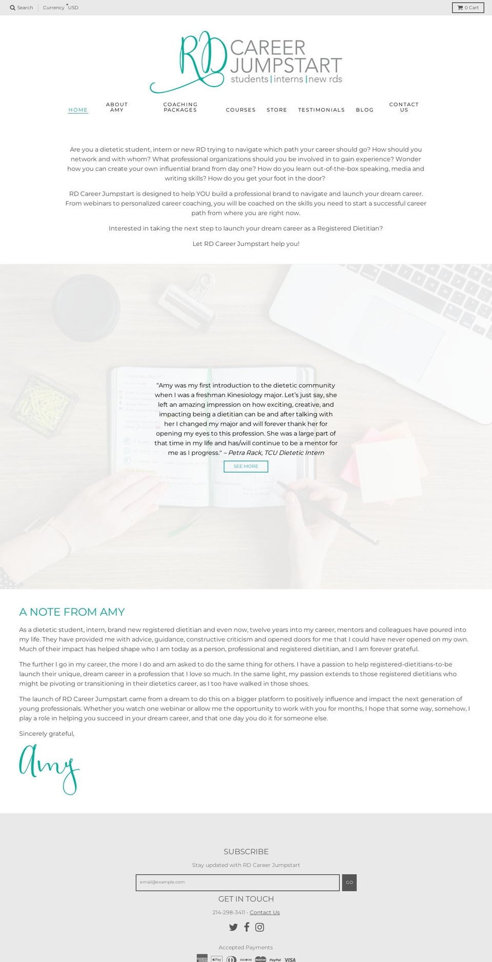 rdcareerjumpstart.com shopify website screenshot