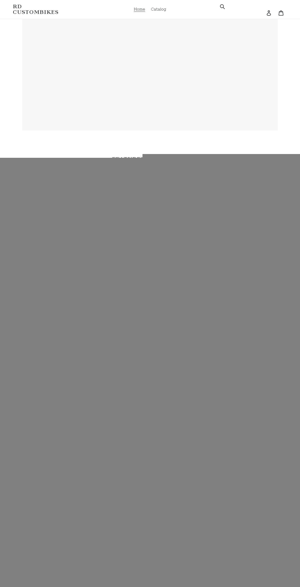 rdcustombikes.com shopify website screenshot