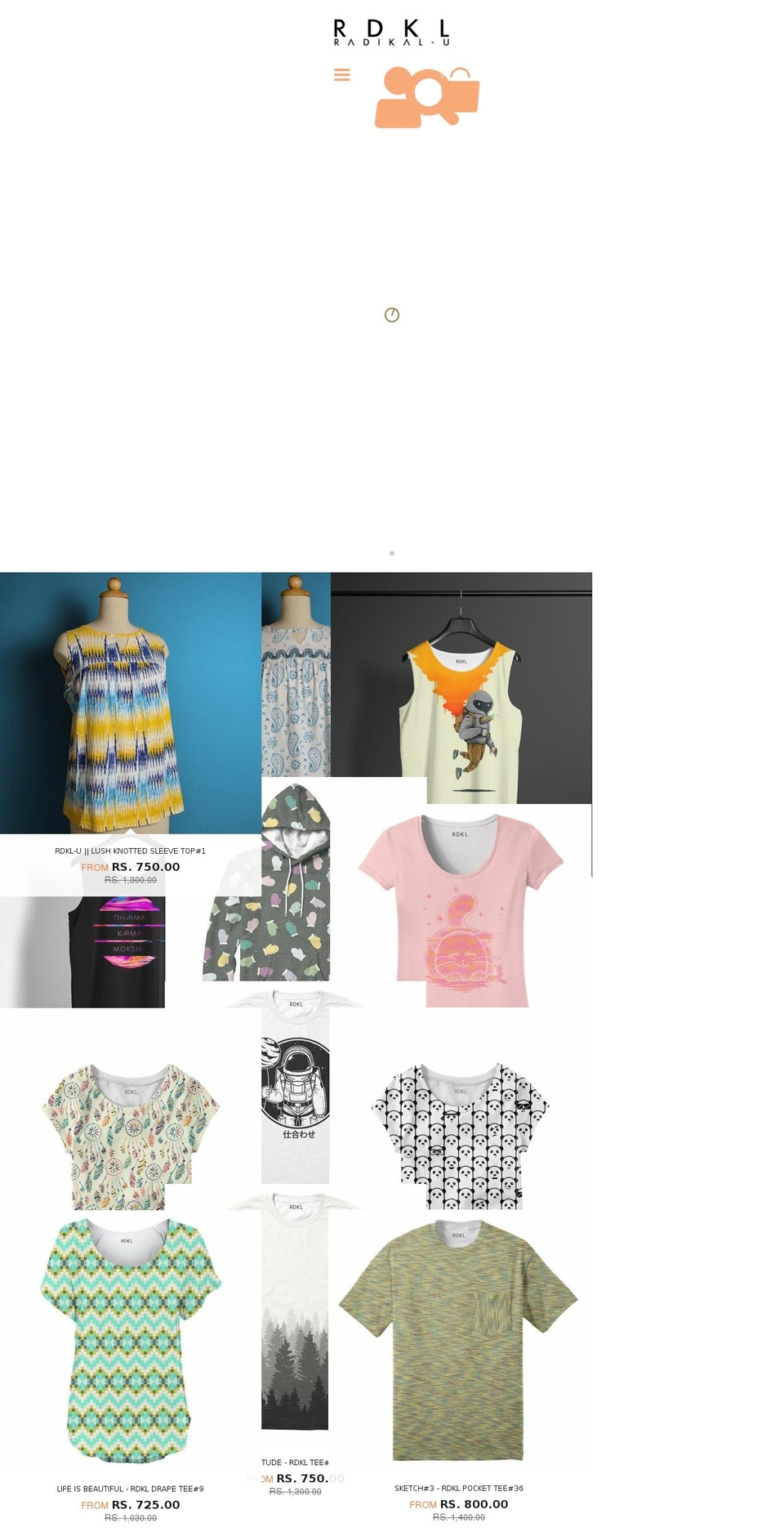 rdkl-u.myshopify.com shopify website screenshot