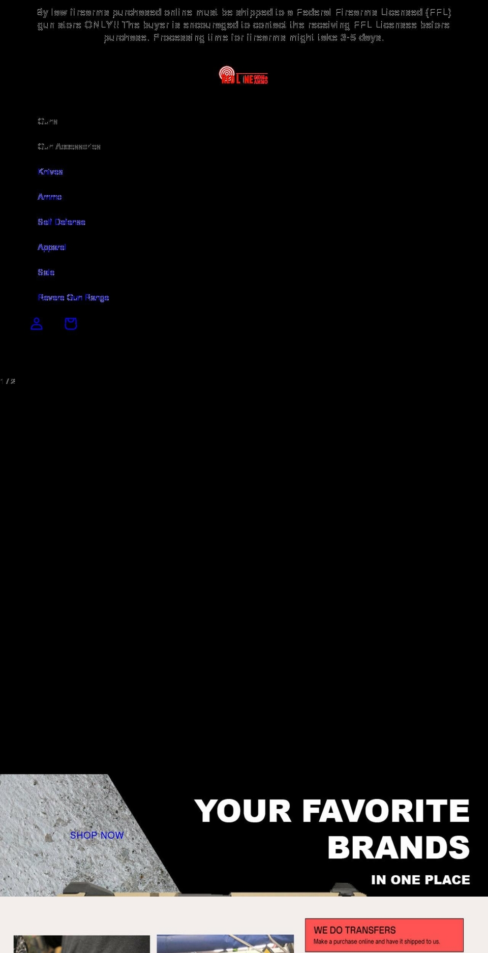 rdlammo.com shopify website screenshot