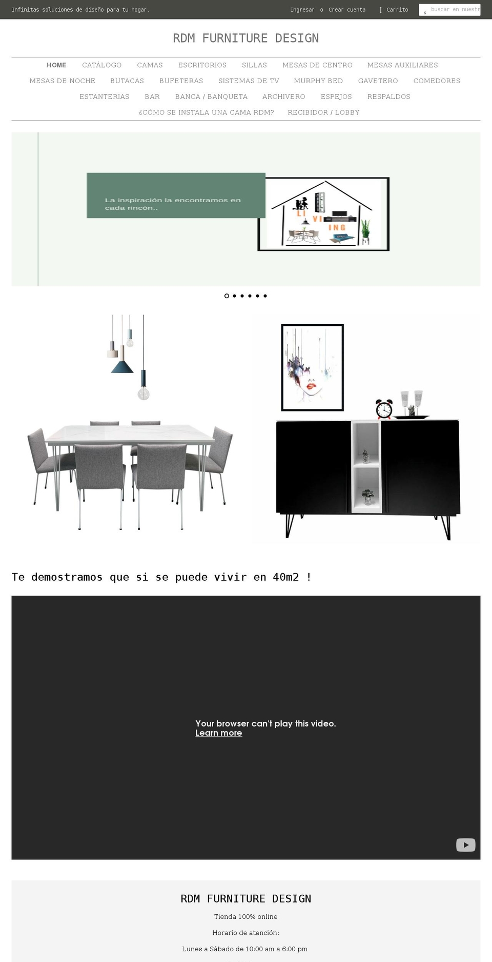 rdmdesign.com shopify website screenshot