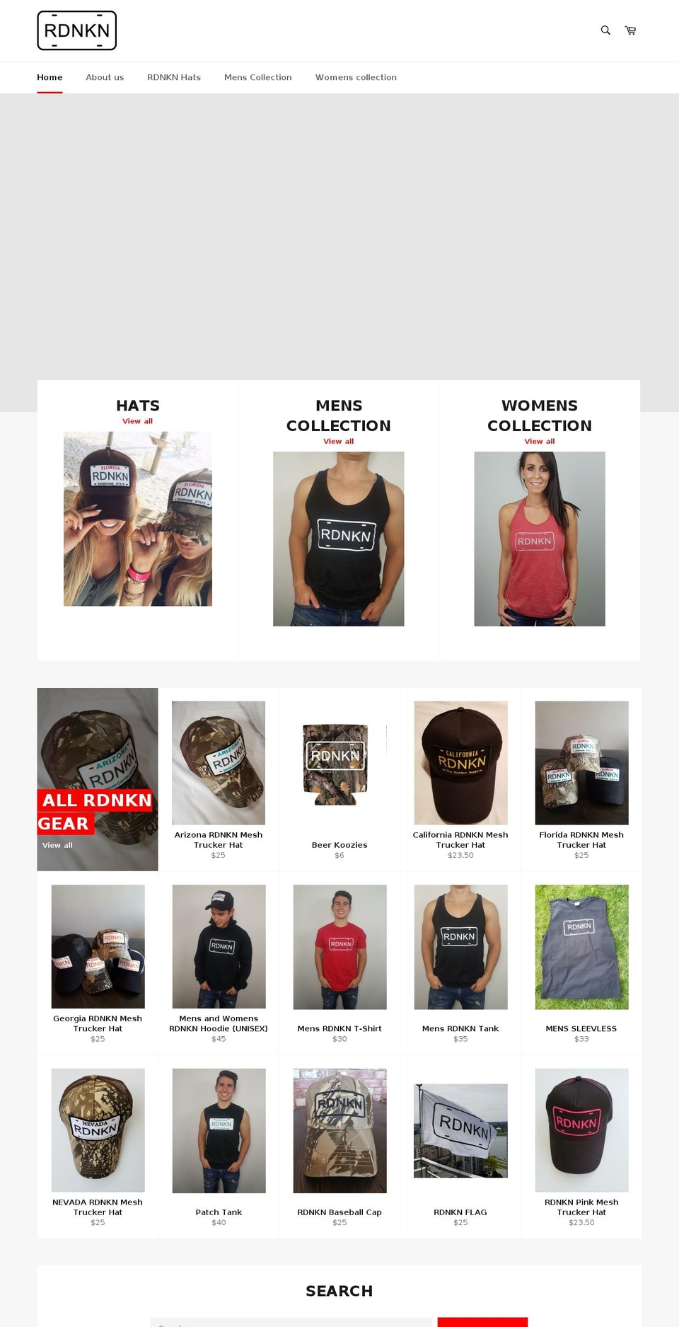 rdnkn.com shopify website screenshot