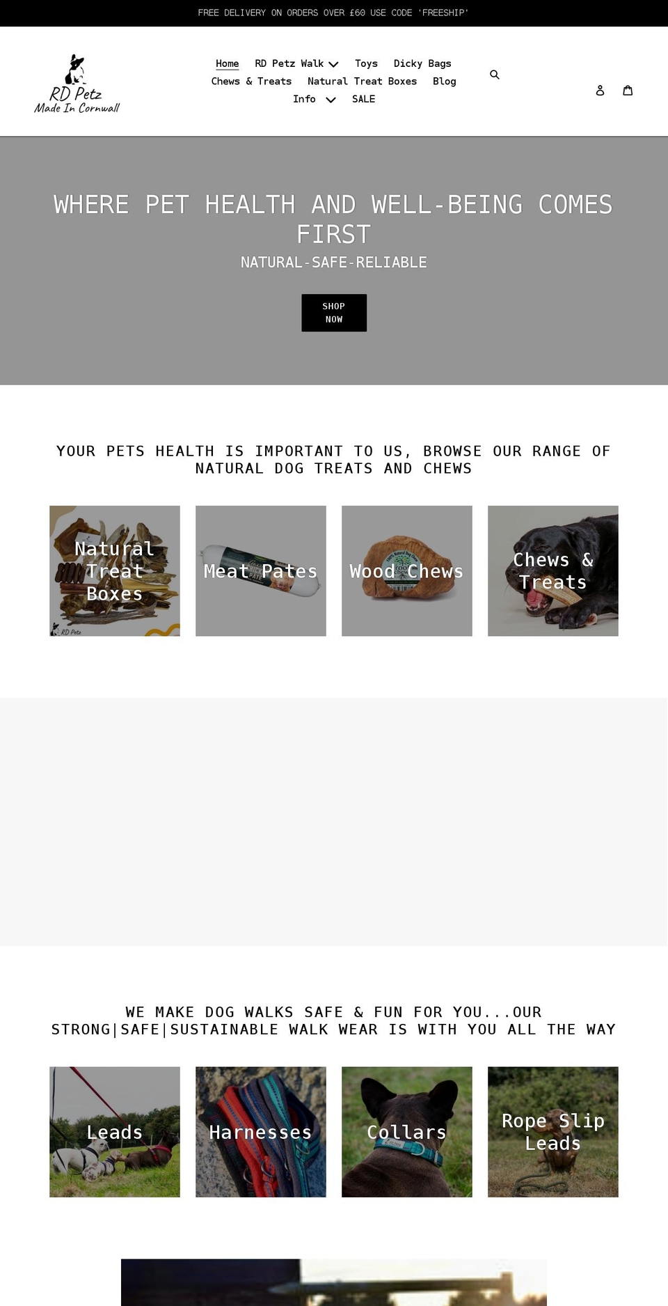 rdpetzstore.co.uk shopify website screenshot
