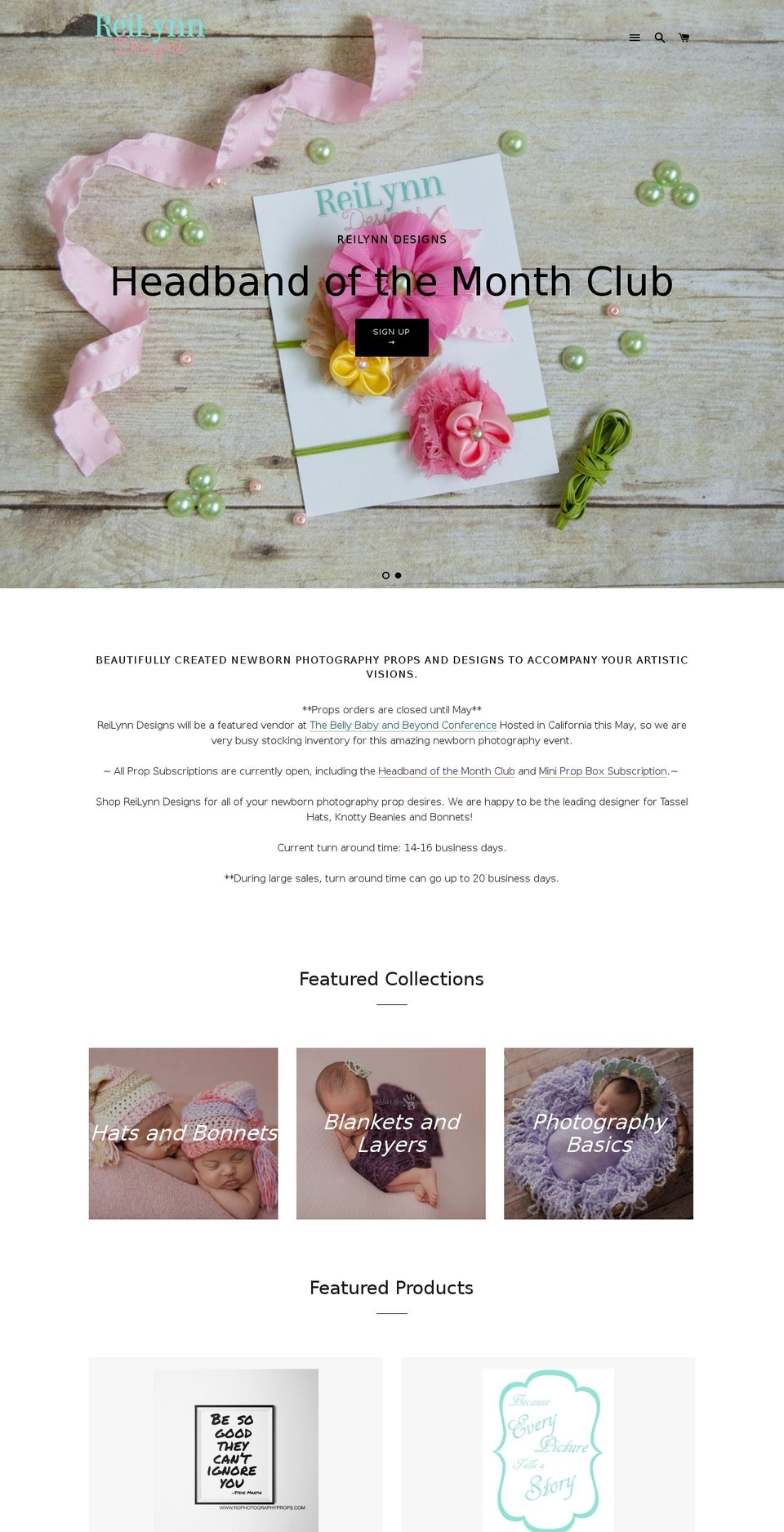 rdphotographyprops.com shopify website screenshot