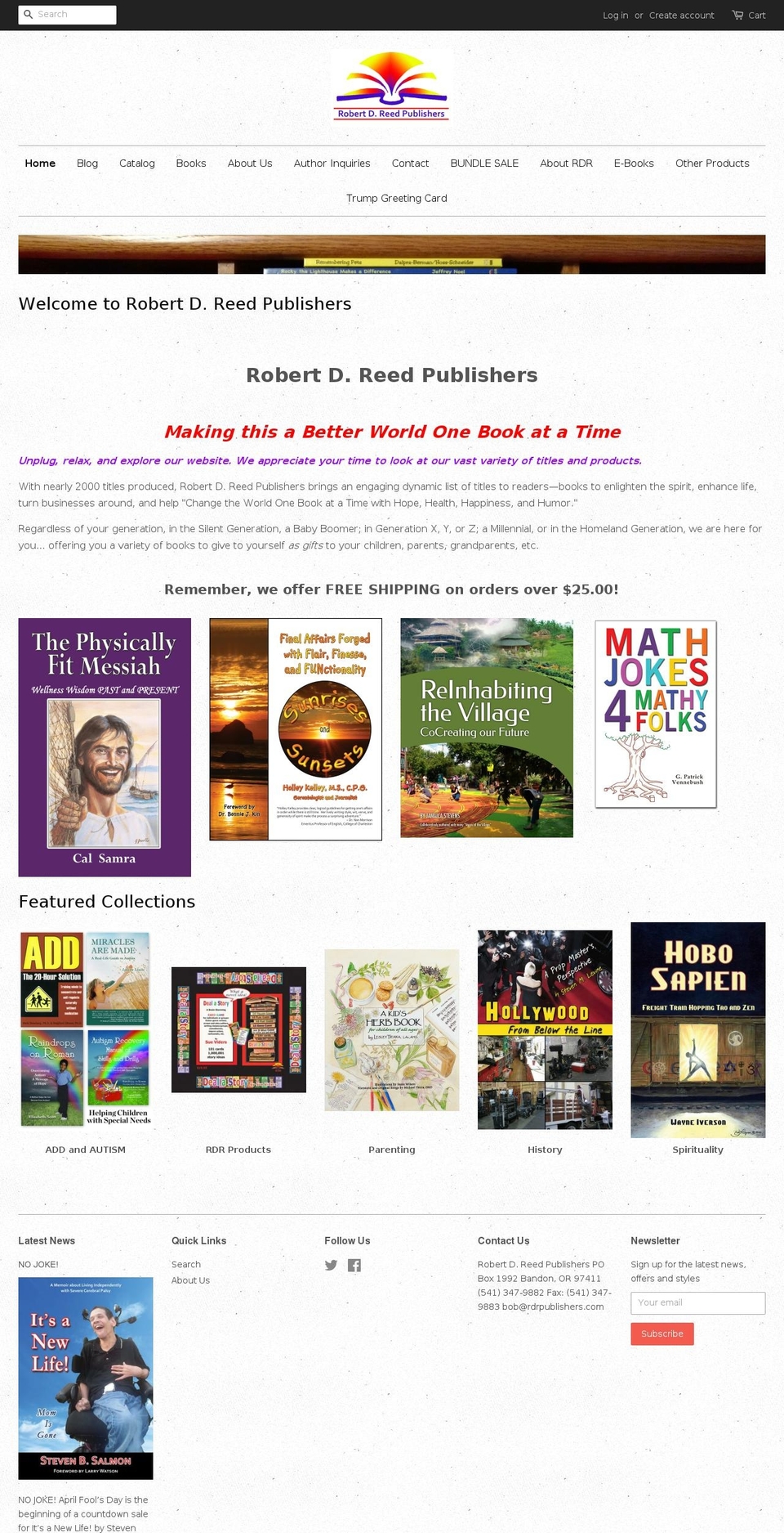 rdrpublishers.com shopify website screenshot