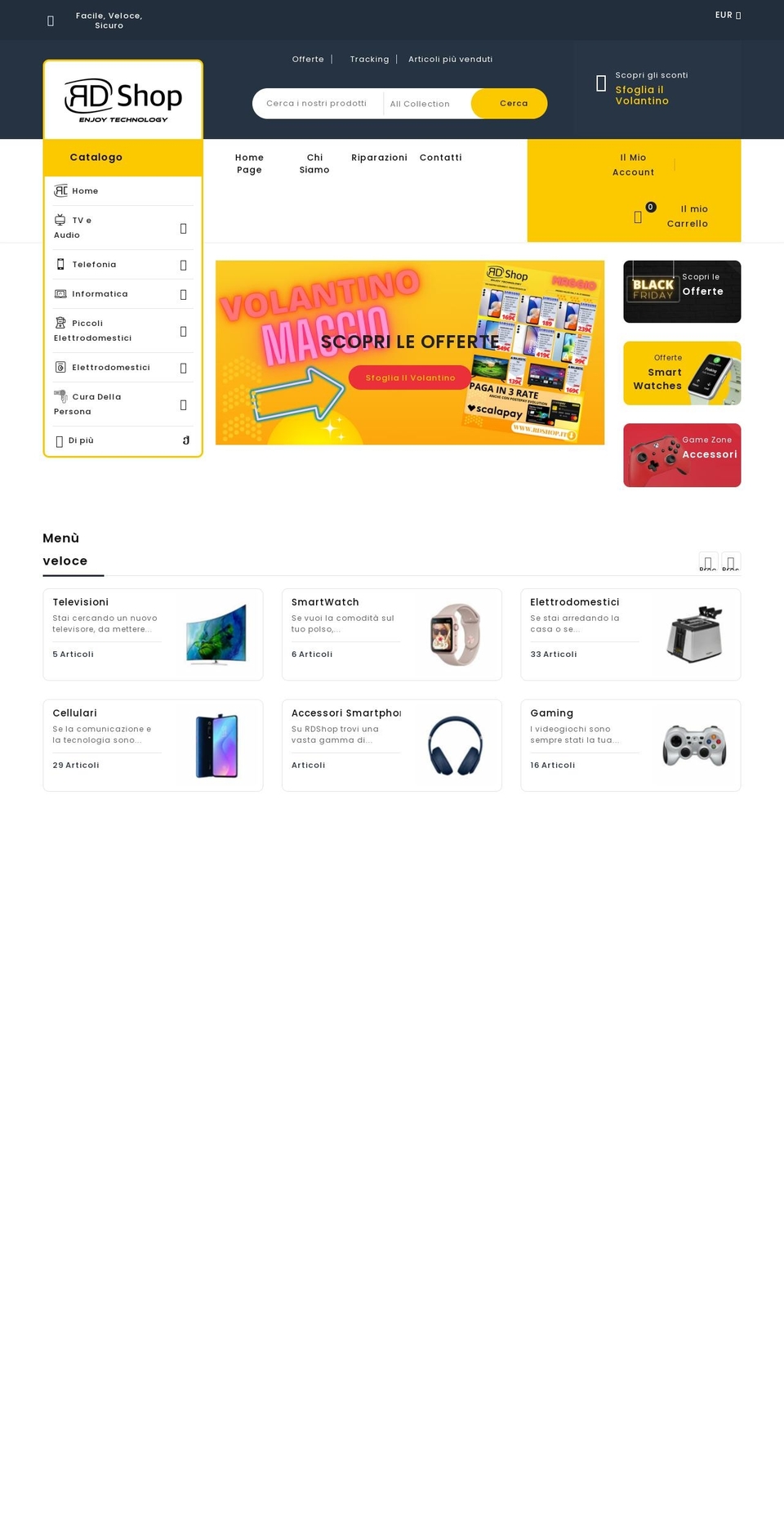 rdshop.it shopify website screenshot