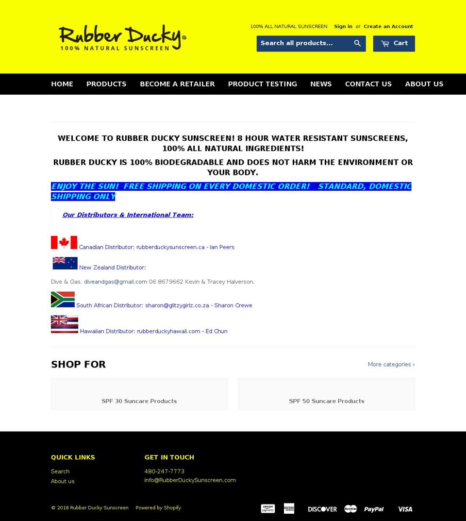 rducky.com — Shopify storefront screenshot