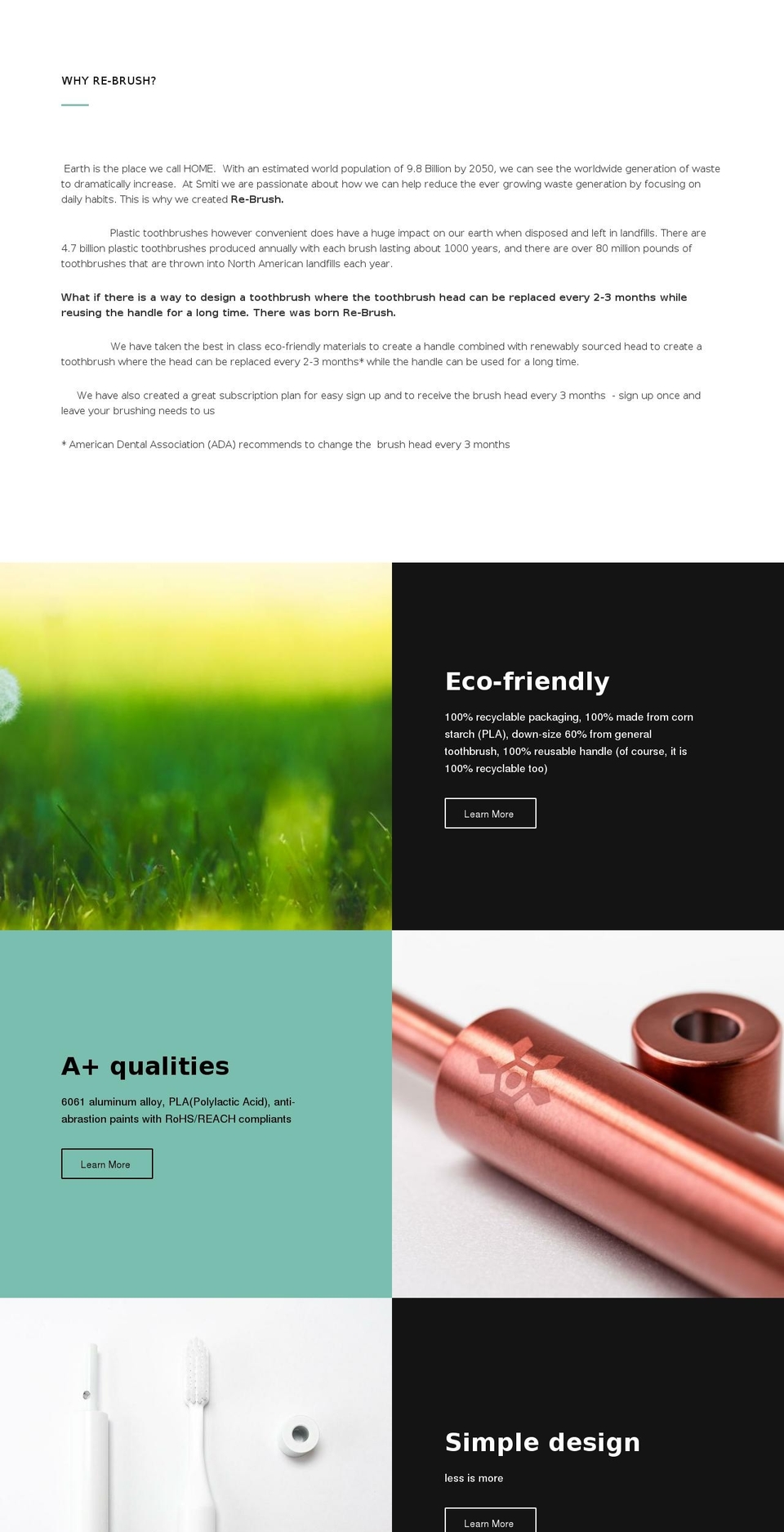 re-brush.com shopify website screenshot