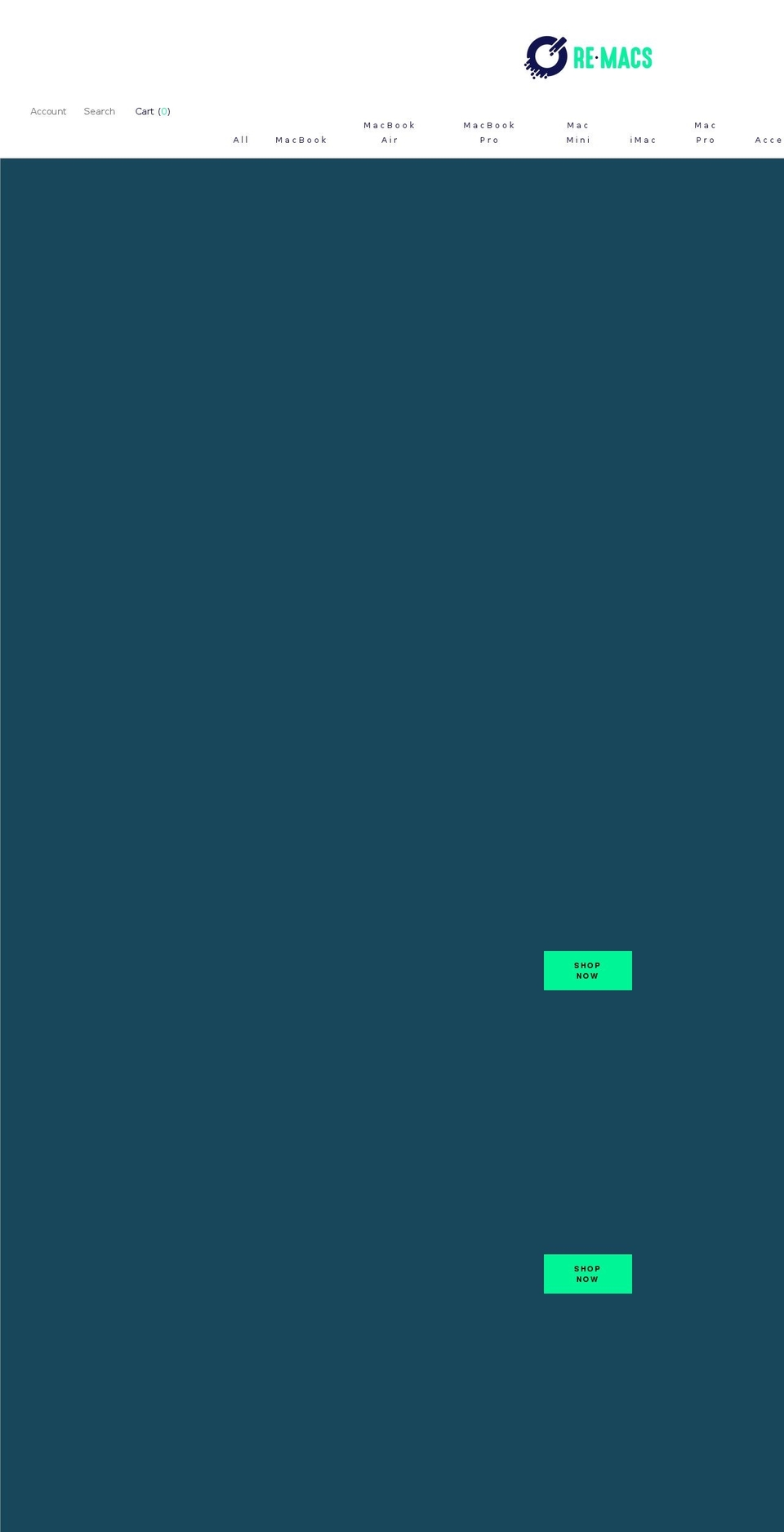 re-macs.com shopify website screenshot
