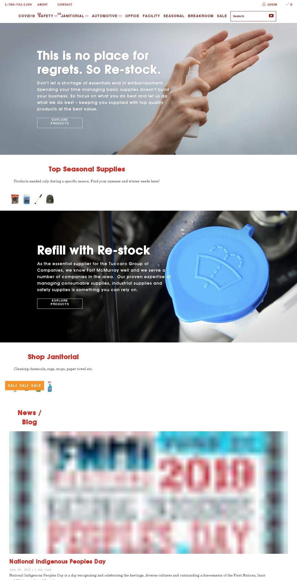 re-stock.ca shopify website screenshot