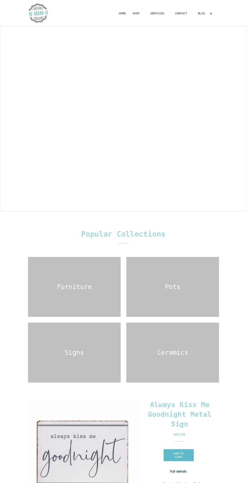 re-urban-it.com shopify website screenshot